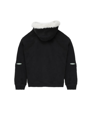 DOUBLE TONE FUR ZIPUP HOODIE